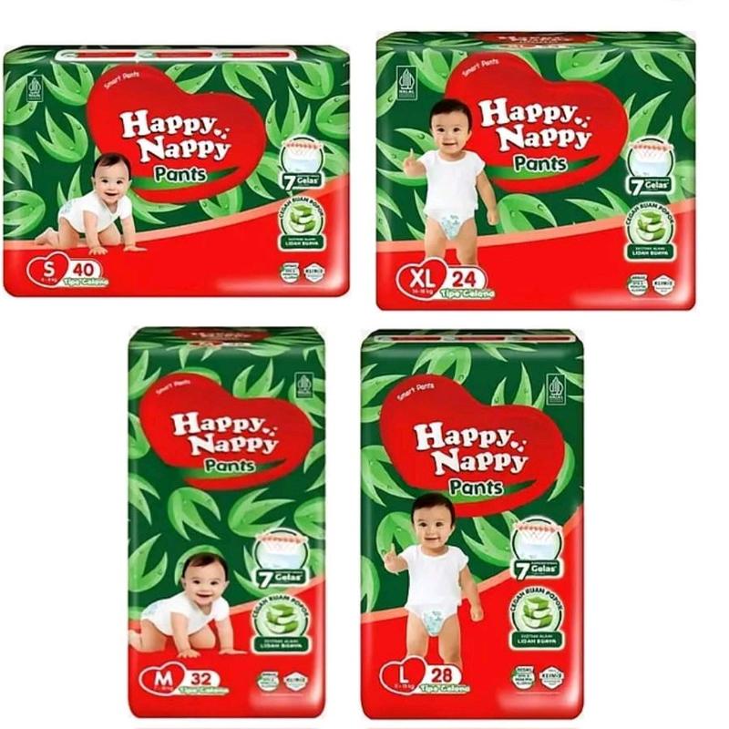 Happy Nappy Pants S40 M32 L28 XL24 0