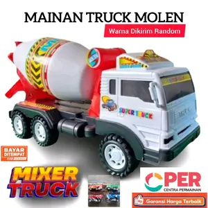 [BISA COD] MAINAN TRUK MIXER TRUK MOLEN KONSTRUKSI BANGUNAN AMAN SNI