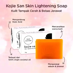 BUNDLING (2PCS) Kojie San Skin Lightening Soap 65gr Sabun Wajah Dan Badan BPOM Mencerahkan Kulit Tampak Cerah Bebas Jerawat Mengandung Kojic Acid