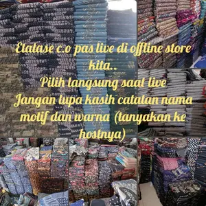 kain batik motif beranekaragam pilih di saat live