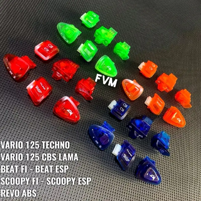 Tombol saklar transparan vario 125 techno - vario 125 CBS lama -  vario 125 Fi - Beat ESP - scoopy FI 6