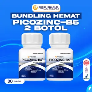 PROMO HEMAT !!! Picozinc-B6 - Zinc Picolinate 50mg + B6 (DAPAT 2 BOX) - Vitamin & MIneral