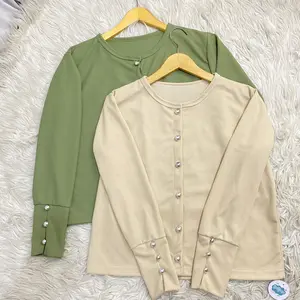 Lov - Aira Cardigan Atasan Outer Wanita Knitwear STARLA Basic Kancing Premium starla cardigan / Tarla / Cila / Thalia / Naira / Inara Baju Lembut Panjang Rib