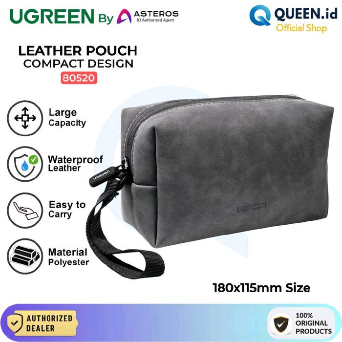 Gambar UGREEN Pouch Digital Storage Bag Tas Mini PU Leather Waterproof Portable Travel - 80520 dari Queen-id Kab. Tangerang Tokopedia
