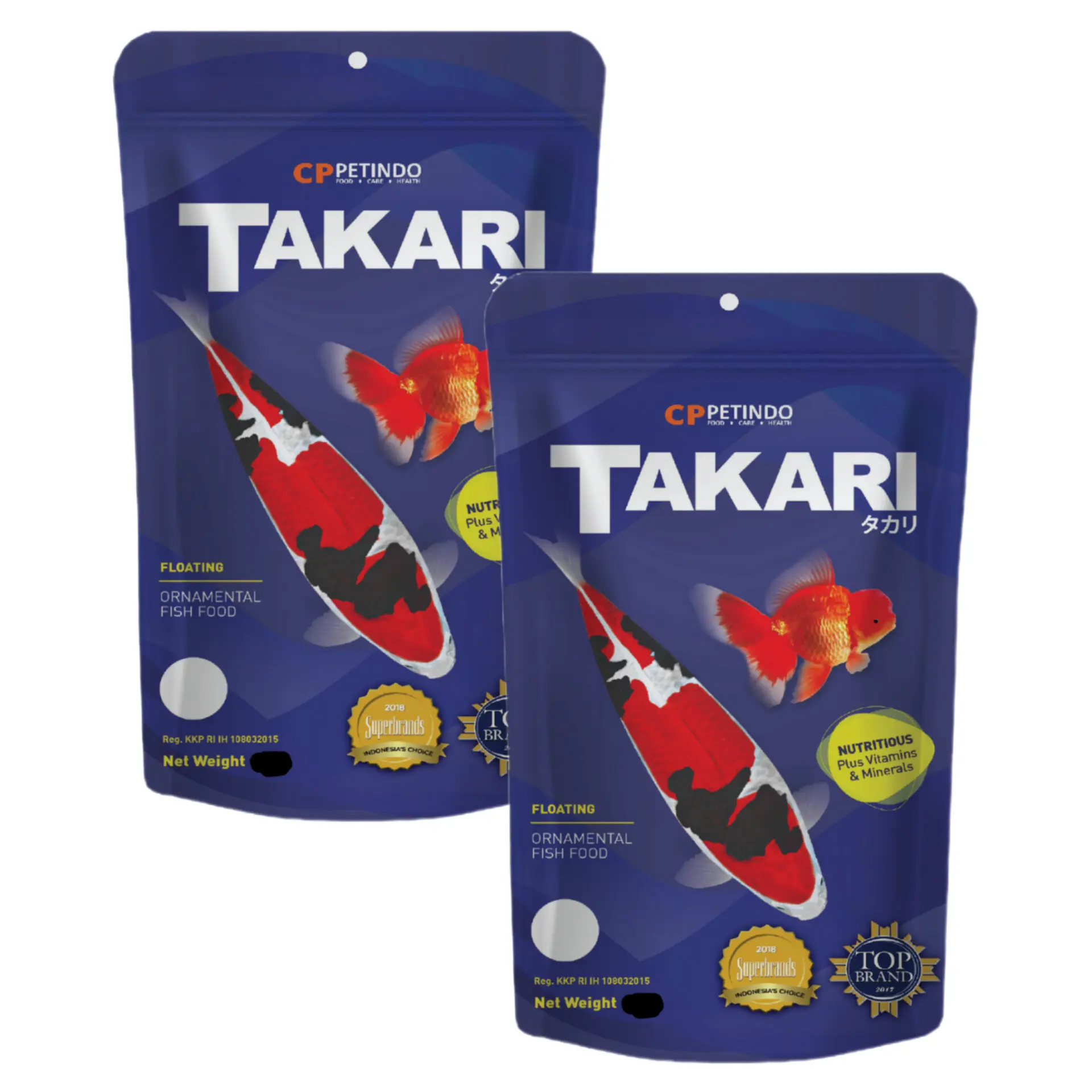 2 pcs / TAKARI 500gr / pakan ikan hias