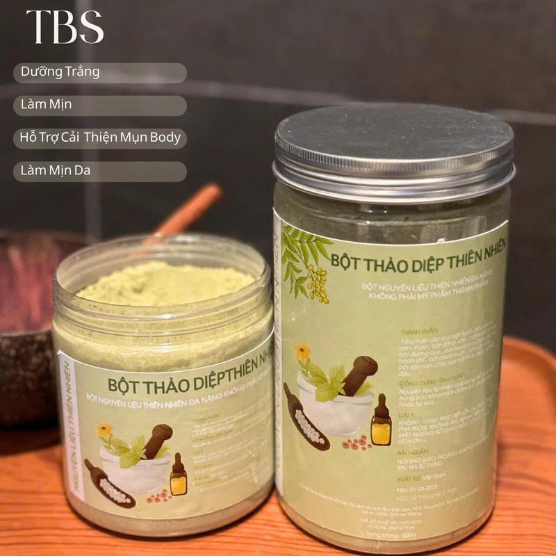 COMBO ĐẶC BIỆT: 500g BỘT tặng kèm 250g muối tắm + 1 bộ gáo dừa BỘT THẢO DIỆP Ủ TRẮNG DA DÀNH BODY