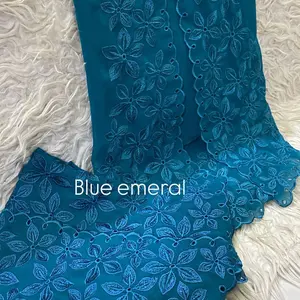 kain kebaya bordir cref pecah kopi baru hadir