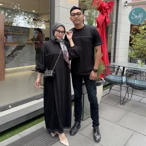 Kanala Midi Dres Couple Overdeck Bahan Kaos Cotton Combed 24s