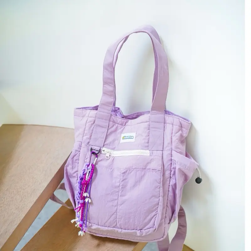 Himeku RUKA MEDIUM Totepack 2 in 1 - Tas Sedang - Totebag Backpack - Ransel Crinkle Pria Wanita 6