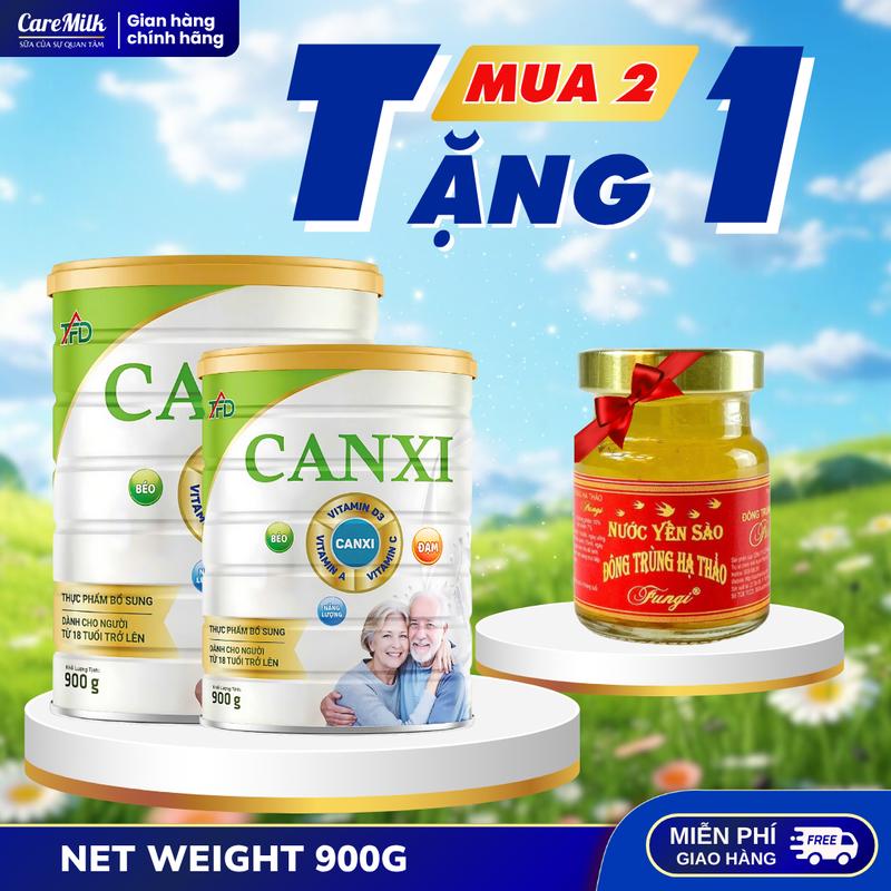 [Mua 2 Tặng 1] Sữa Canxi Dành Cho Người Trung Niên & Cao Tuổi  – Lon 900g