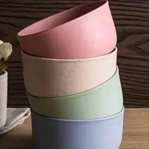 Gelas Wheat Straw Set Cangkir Plastik Warna 4 In 1 Cups Wheat Cup Set Toothbrush Cup VS-14