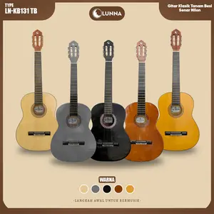 LUNNA Gitar Klasik LN - KB131 Tanam Besi Senar Nilon Model Bulat