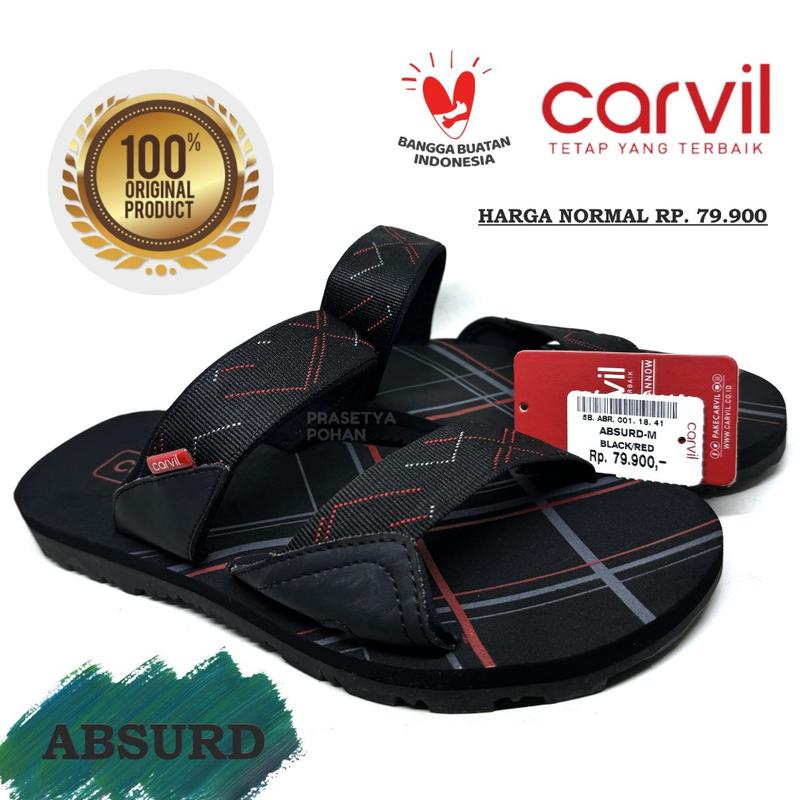 Sandal Pria Carvil Original Anti Air - Sendal Carvil Pria Original Slide dan Jepit 4