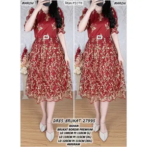 DRES BRUKAT 27995 (READY ,SESUAI ETALASE)