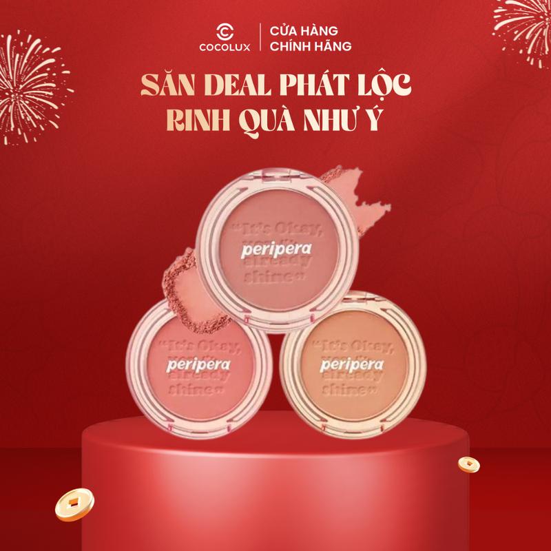  Phấn Má Peripera Pure Blushed Sunshine Cheek 4.2g 