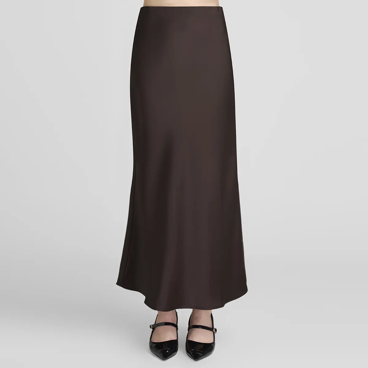 LOOKBOUTIQUESTORE - Caren Satin Long Skirt I Bawahan Wanita