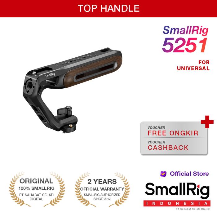 Gambar SmallRig Wooden Top Handle with NATO Clamp 5251 dari Smallrig Indonesia Kota Administrasi Jakarta Pusat Tokopedia
