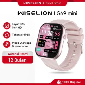 【COD】WISELION Smartwatch LG69 MINI - 1.83" HD Display - Android and iOS - Sport & Health Monitoring - LeFun