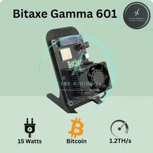 Bitaxe Gamma 601 1.2TH/s 18W Bitcoin BTC Lottery Solo Home Mining Kripto Cryptocurrency Asic Lotre