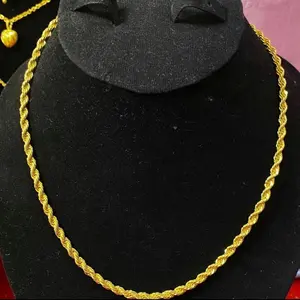 Kalung Ema.s Model Tambang 7gr ( DAPAT SURAT ) Anti Karat dan Luntur