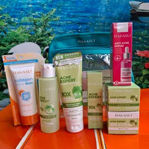 Kemasan Terbaru Hanasui Acne Treatment Series - Hanasui Acne Expert + Serum pink + Sunscreen SPF30+ hanasui 1 paket lengkap Perawatan Wajah Mencerahkan