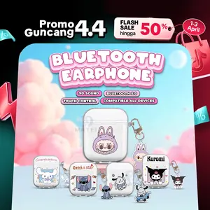Matei COD Headset Bluetooth I12 Dengan Casing Kartun Lucu Transparan True Wireless inpods 12 Earphones
