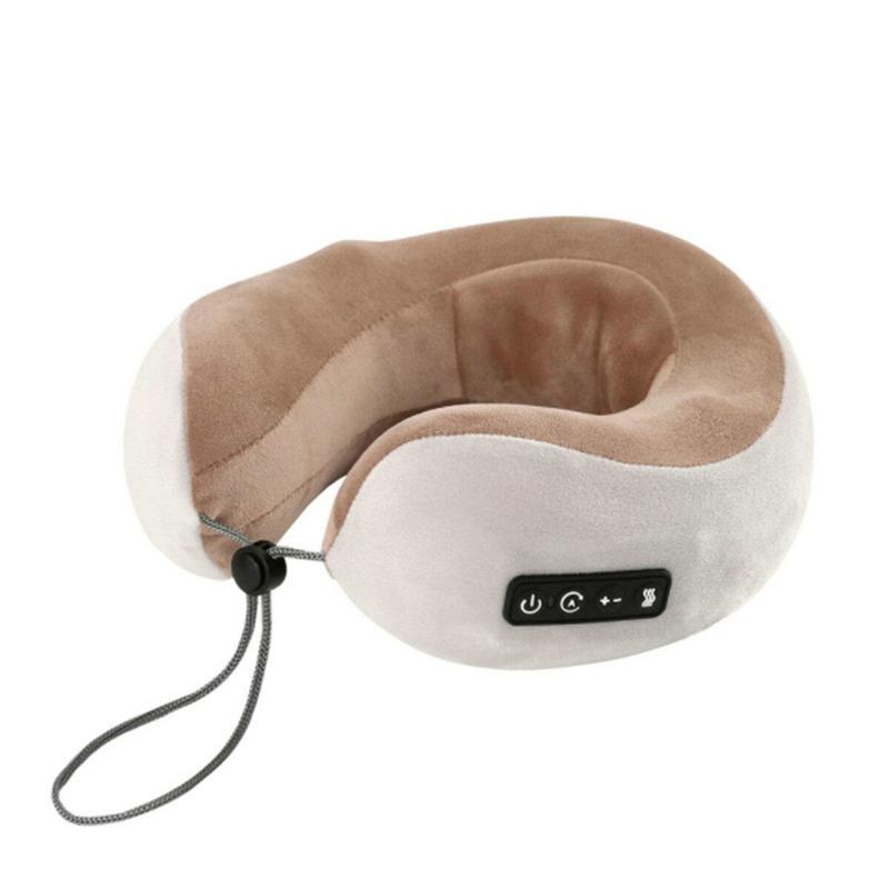 Portable Vibration Massage Pillow for Neck and Back Pain Relief with Heart-warming M-Shaped Arc Design 6