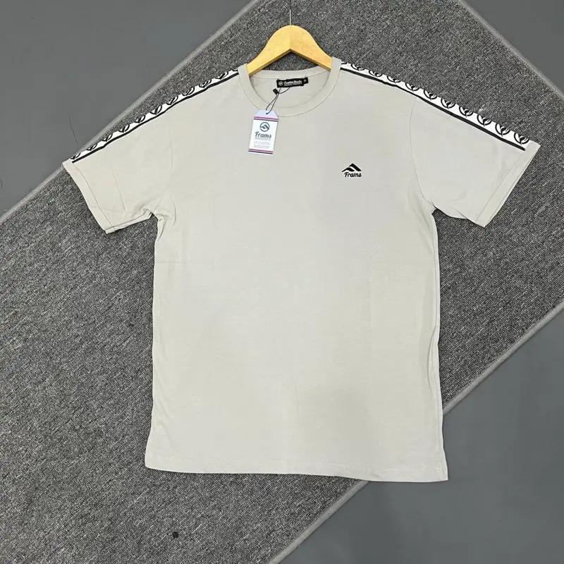 T-shirt Kaos Pendek Pria Bahan catton 24.s  Frams mode Logo Bordir Plat Tangan Sablon Keren Baju Distro Oblong Tulisan Combed 5