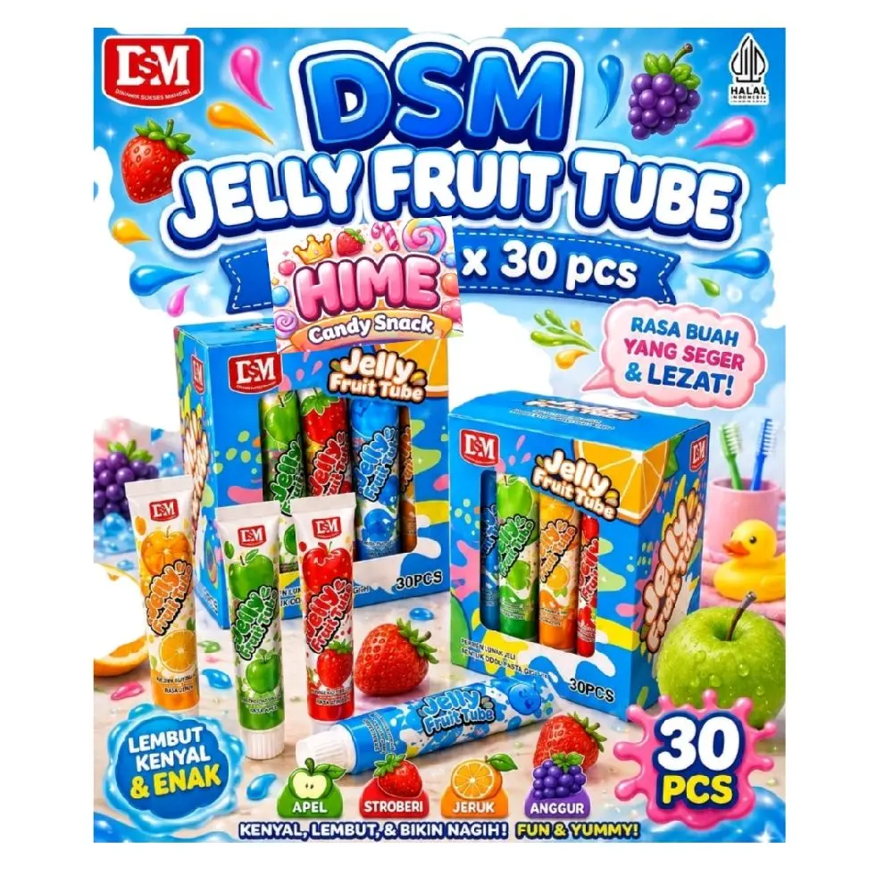 DSM JELLY FRUITY TUBE FRUITY ISI 30 PCS