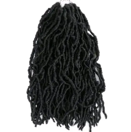 Rambut Sambung Nu Locc Isi 12 Pcs Rambut Sulam Keriting Rambut Sambung Braids Rambut Anyam Spesial Braiding Hair Various Hair Accessories 5