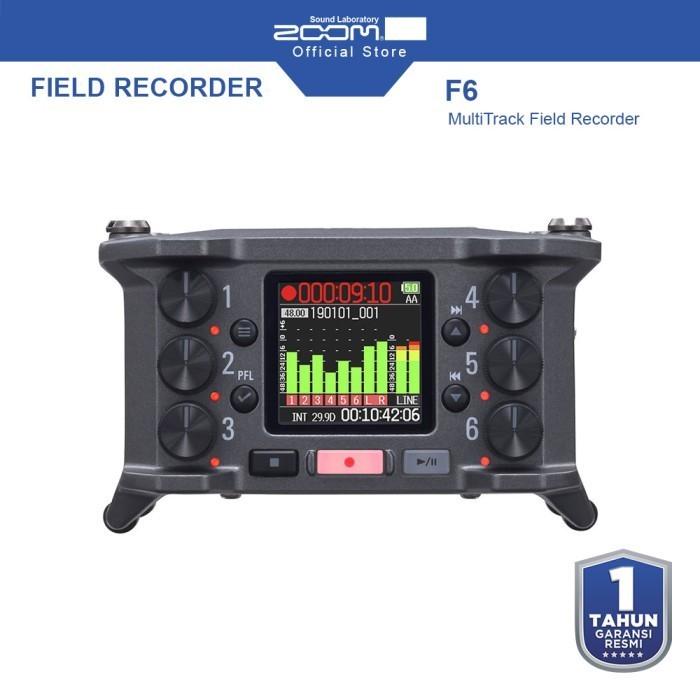 Gambar Zoom F6 MultiTrack Field Recorder dari Zoom Official Store Kota Administrasi Jakarta Barat Tokopedia