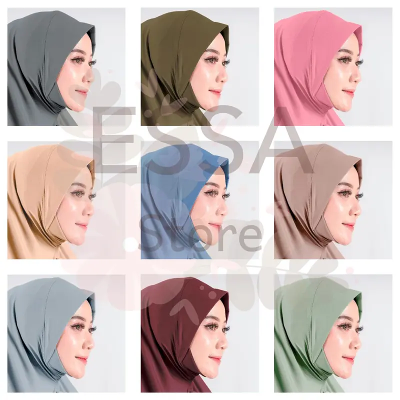 Hijab Instan Malay Dagu Soft Pet Label Akrilik 4