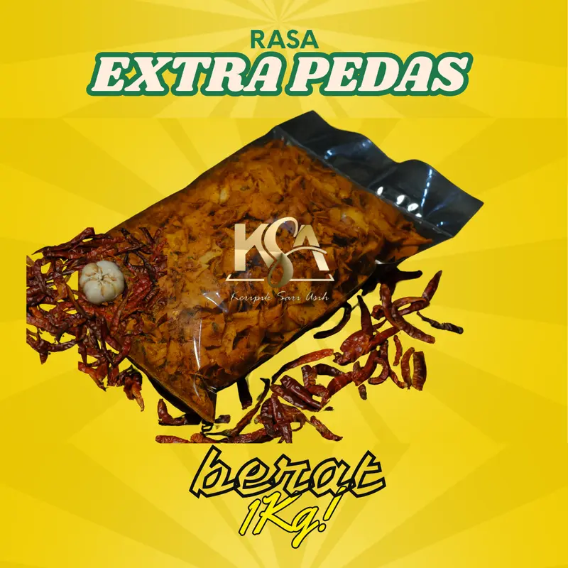 1kG keripik kriwil pedas LEVEL 10 EXTRA PEDAS Daun Jeruk Food Snacks Cemilan Kering Kerupuk snack jadul 3