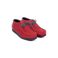 Gambar Voyagstuffofficial - Enzo Corduroy Red - Sepatu Chunky Wallabee Pria - 38, RED dari Voyagstuff_NEW Kab. Bandung 2 Tokopedia