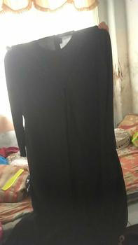 Product Review of ABAYA NAZIRA FULL HITAM  mote swarosky Hitam Polos terbaru 2024 Mutiara Muslim Wanita Bordir Ceruty from f**o s**e 0