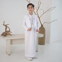 Gambar Kawan Muslim - Jubah Gamis Thobe Anak Bordir + Rompi Vest 2in1 Setelan Baju Muslim Anak Laki Laki Terbaru Modern - Hitam, 12 dari Kawan Muslim_NEW Kota Banjar 1 Tokopedia