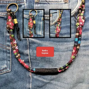 Artify by Mou Tali Dompet Tenun Etnik Nusantara Model Unik dan Elegan dengan Desain Warna-warni Panjang 42-45 cm untuk Gaya Kalcer Anda