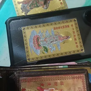 [SPRINTT] AH002 Hiasan Plat Mantra Wu Lu Cai Shen Lima Dewa Kekayaan Aksesoris HP Belakang