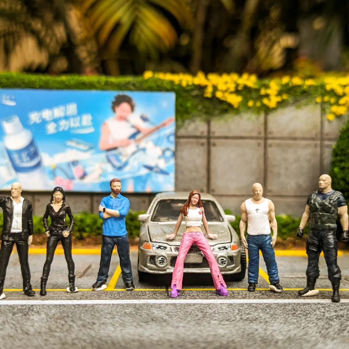 Nachi64 - Figure skala 1/64 (Fast and Furious Series ) untuk Diorama, Arsitekture, Koleksi, Diecast Hotwheels, MiniGT, Matchbox in