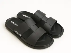 Sandal Slip On Pria Model Kekinian Derta - Hitam CLAM Beige EVA Non-Slip Antibakteri Waterproof Odor-Resistant Hengrun 8032A-1