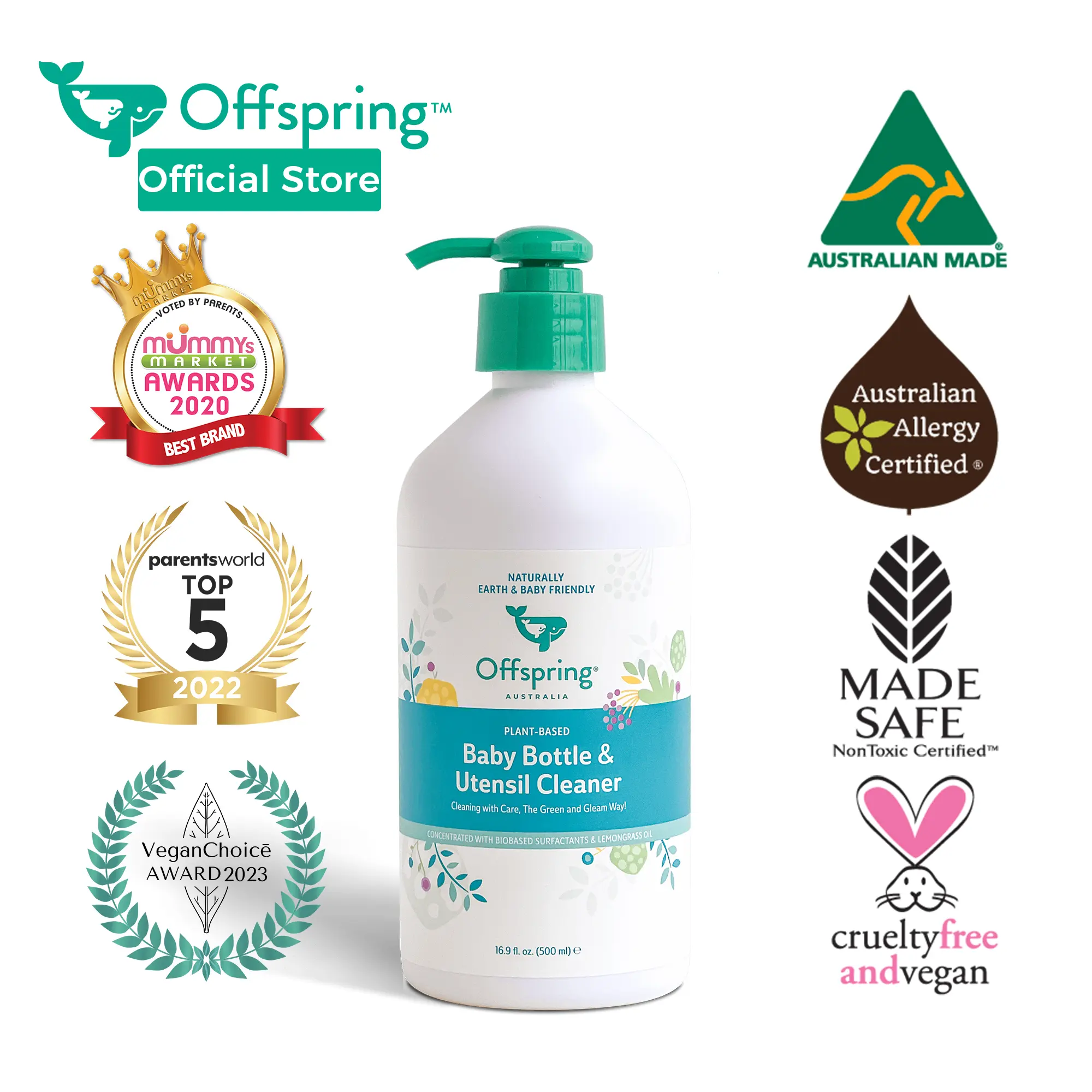 OFFSPRING Baby Bottle & Utensil Cleaner 500ml