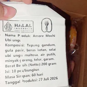 Pia Ketan Lembut，Lembut & kenyal Rasa Original/ ubi ungu Cocok untuk snack & dessert&Hadiah Lebaran, Pendamping Kopi.