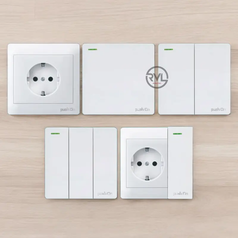 PUSH ON Saklar Premium IB Series Saklar Engkel / Saklar Seri / Saklar Triple / Stop Kontak / Saklar Engkel Stop 0