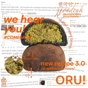 [PROMO GEDE GEDEAN] [SATUAN] HALAL DUBAI CHEWY COOKIE/ KOREAN JJONDEUK DUBAI PISTACHIO / RICH HAZELNUT BELGIUM CHOCOLATE- ORU Indonesia Sari