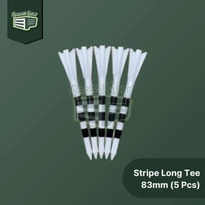 Stripe Tee 83mm 5 Piece - Golf Plastic Panjang Long Marker Garis