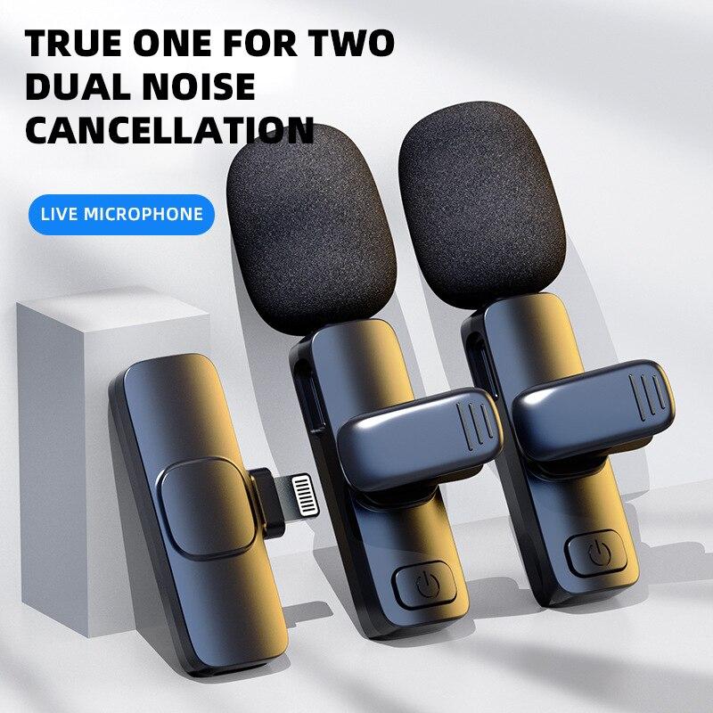 Wireless Collar Clip  Outdoor Mobile Phone Live Broadcast Equipment Video Recording Radio Noise Reduction  Audio Smartphone  wireless microphone boy a wireless mic 0