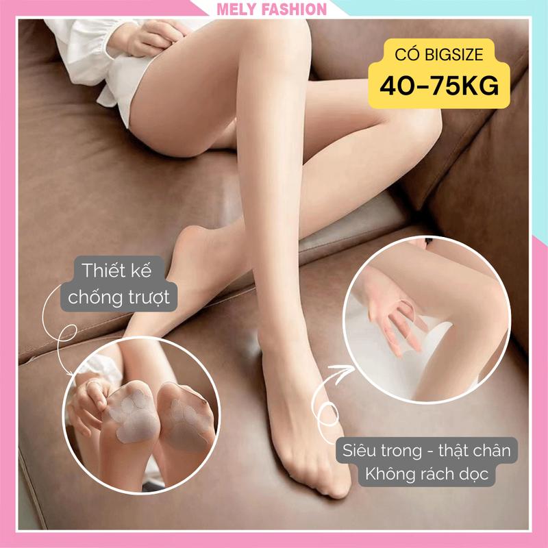 Quần tất da tàng hình nữ cao cấp siêu dai trong suốt thật chân che khuyết điểm không rách dọc kháng khuẩn bigsize QT10