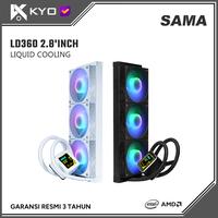 Gambar KYO SAMA LD360 2.8" inch ARGB AIO Liquid Cooling LCD DISPLAY AIO 360mm BLACK WHITE - BLACK dari KYO Indonesia_NEW Kota Administrasi Jakarta Utara 1 Tokopedia