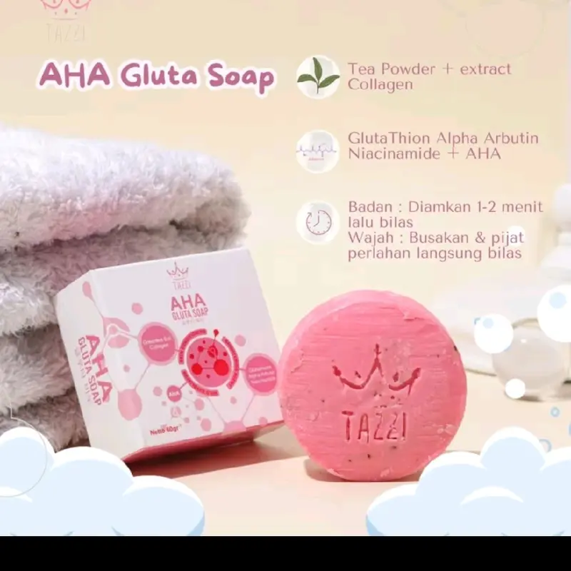 3SABUN  pink TAZZI  Soa7p Mencerahkan 3