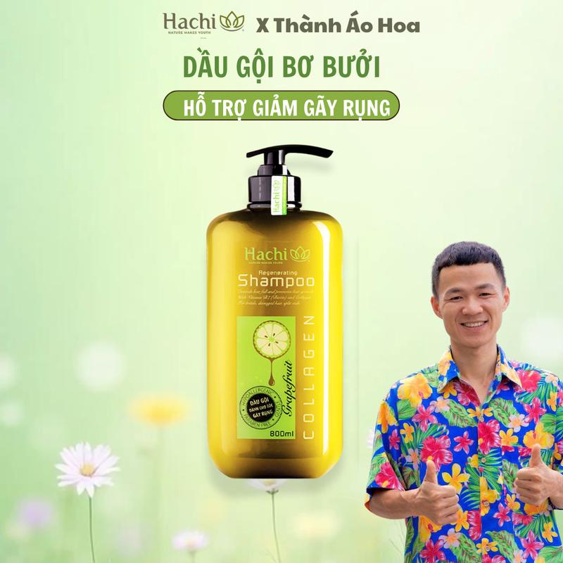 Dầu gội bơ bưởi dành cho tóc gãy rụng Regenerating Hachi Dưỡng Tóc Women nữ dầu gội thiên nhiên